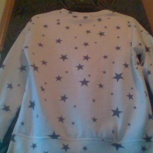 cute y2k star crew neck top